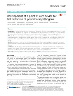 Development of a point-of-care-device for fast detection of