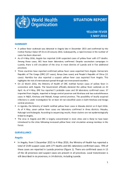 Situation Report &ndash; 5 May 2016
