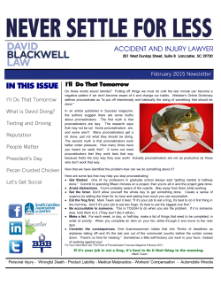 February 2015 - David Blackwell Law