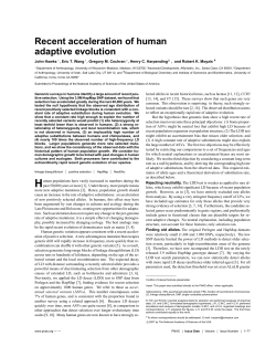 Recent acceleration of human adaptive evolution