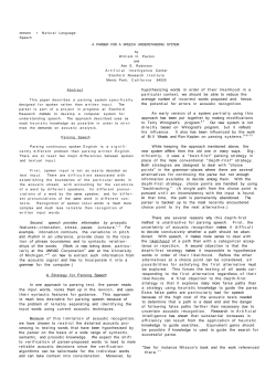 Second, speech provides information by prosodic features