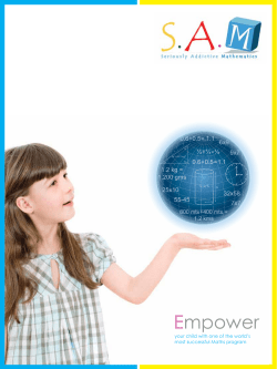 Brochure - Seriously Addictive Math