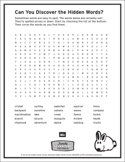 Can You Discover the Hidden Words?