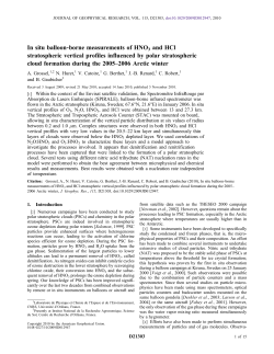 In situ balloonborne measurements of HNO3 and HCl - HAL-Insu