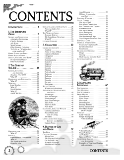 CONTENTS - Steve Jackson Games
