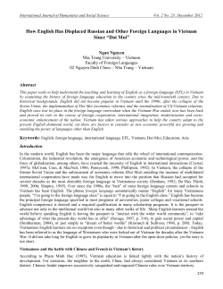 How English Has Displaced Russian and Other Foreign Languages