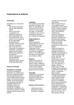 Instructions to authors