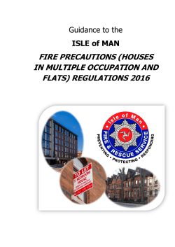 FIRE PRECAUTIONS (HOUSES IN MULTIPLE OCCUPATION AND