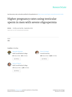 Higher pregnancy rates using testicular sperm