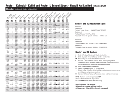 Route 1 Timetable