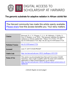 The genomic substrate for adaptive radiation in African cichlid fish
