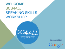 Karaoke Speaking Skills Workshop