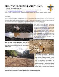 Drought and Famine Emergency Intervention Appeal