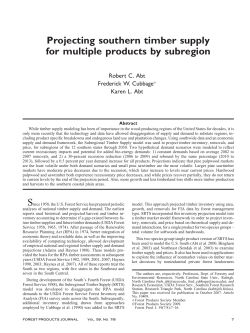 Forest Products Journal Manuscript on SRTS