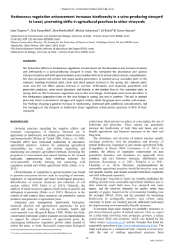 Herbaceous vegetation enhancement increases biodiversity in a