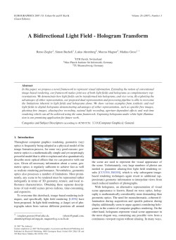 A Bidirectional Light Field - Hologram Transform