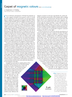 Carpet of magnetic colours