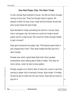 Level 24 Student Passage 2