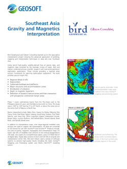 Southeast Asia Gravity and Magnetics Interpretation