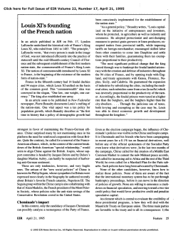 Louis XI`s Founding of the French Nation