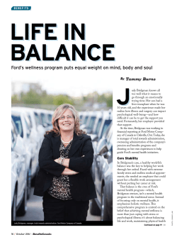 Ford`s wellness program puts equal weight on