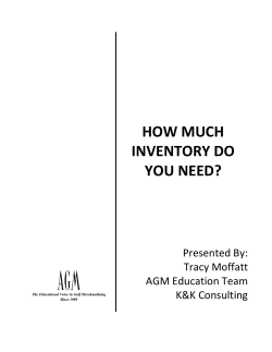 how much inventory do you need?