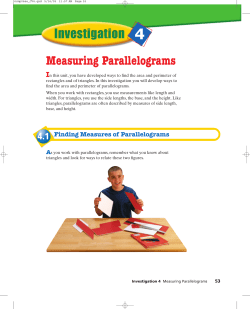Measuring Parallelograms