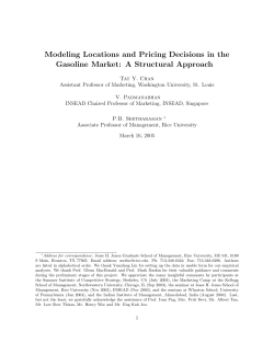 Modeling Locations and Pricing Decisions in the Gasoline Market: A