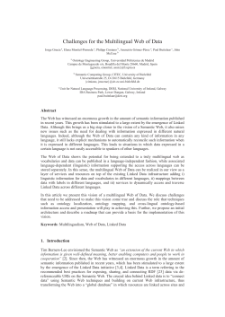 Challenges for the Multilingual Web of Data