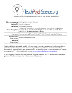Dissecting an Abstract PDF