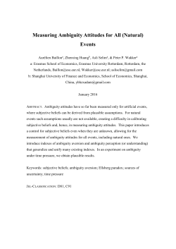 Measuring Ambiguity Attitudes for All (Natural) Events