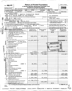 Form 990-PF Return of Private Foundation