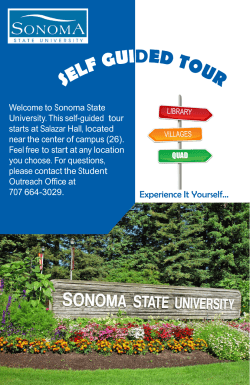 Self-Guided Tour Packet - Sonoma State University