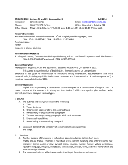 ENGL 1102 - Dalton State College