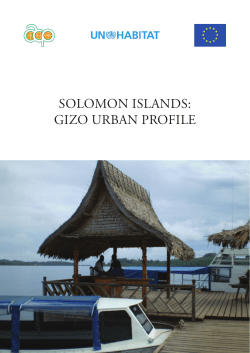 solomon islands: gizo urban profile - UN