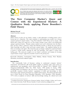 The New Computer Hacker`s Quest and Contest with the
