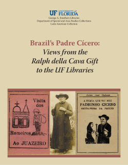 Brazil`s Padre C&iacute;cero: Views from the Ralph della