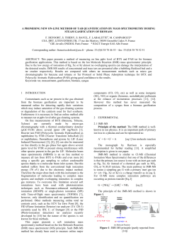 a promising new on-line method of tar quantification by mass
