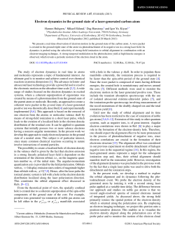 Electron dynamics in the ground state of a laser
