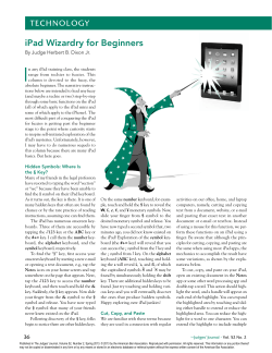 iPad Wizardry for Beginners