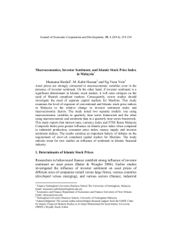 Macroeconomics, Investor Sentiment, and Islamic Stock Price Index