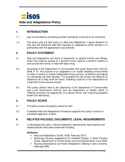 Aids and Adaptations Policy