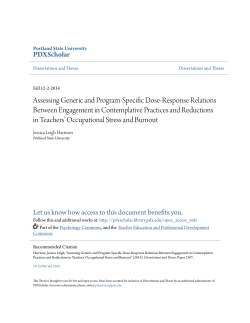 Assessing Generic and Program-Specific Dose