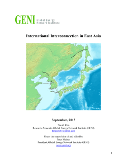 Sea of Japan Intertie Essay.docx - Global Energy Network Institute