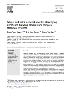Bridge and brick network motifs: Identifying significant building