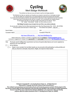 Cycling - US Scouting Service Project