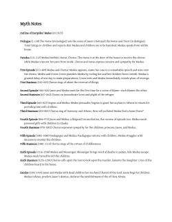 Outline of Euripides` Medea