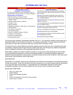 Extreme Heat or Cold