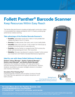 Follett Panther Scanner
