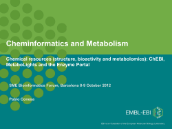 Chemical resources (structure, bioactivity and metabolomics)